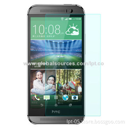 Anti-scratch clear HTC one tempered glass protective film